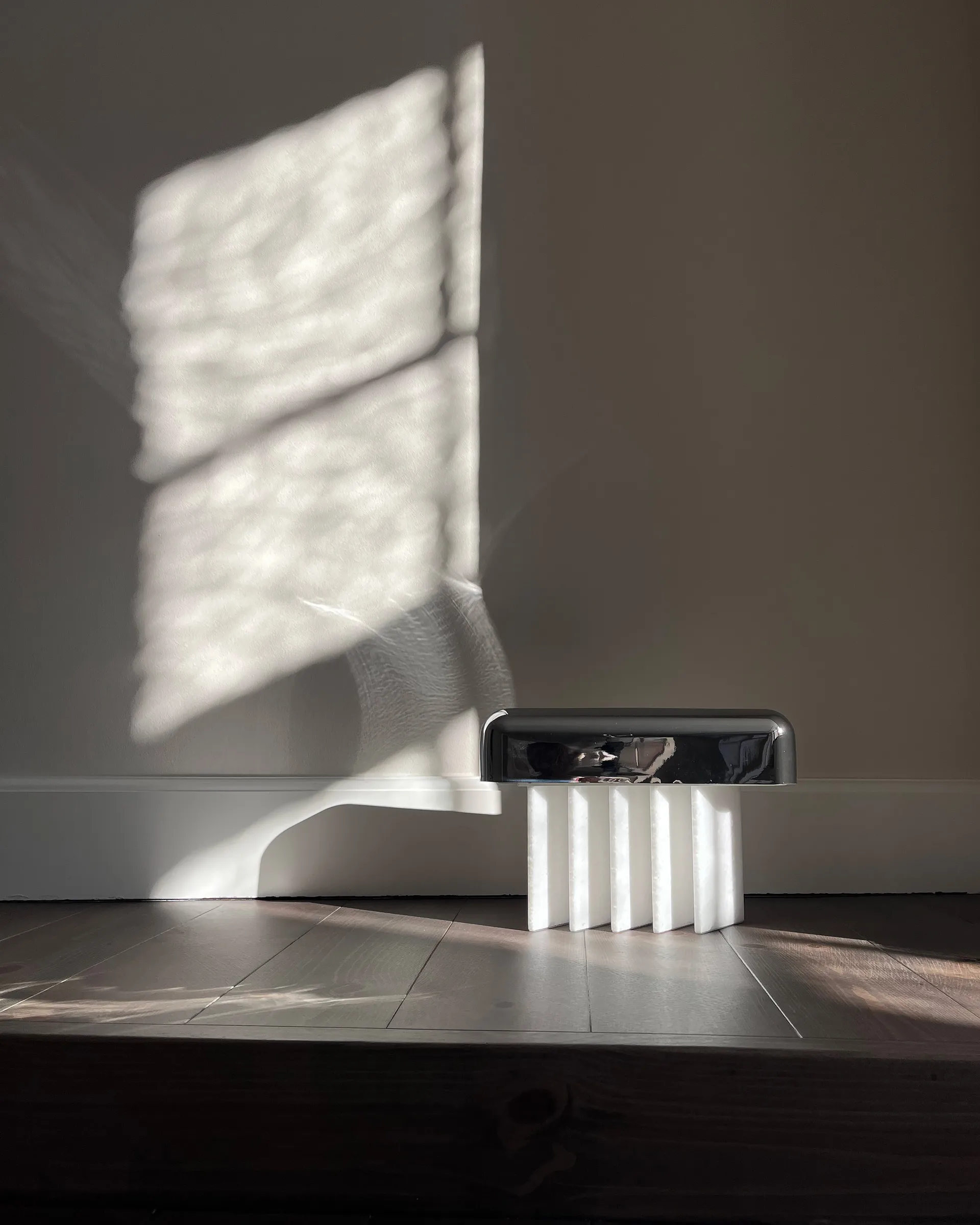 Beetle draagbare tafellamp, Chrome 101 Copenhagen