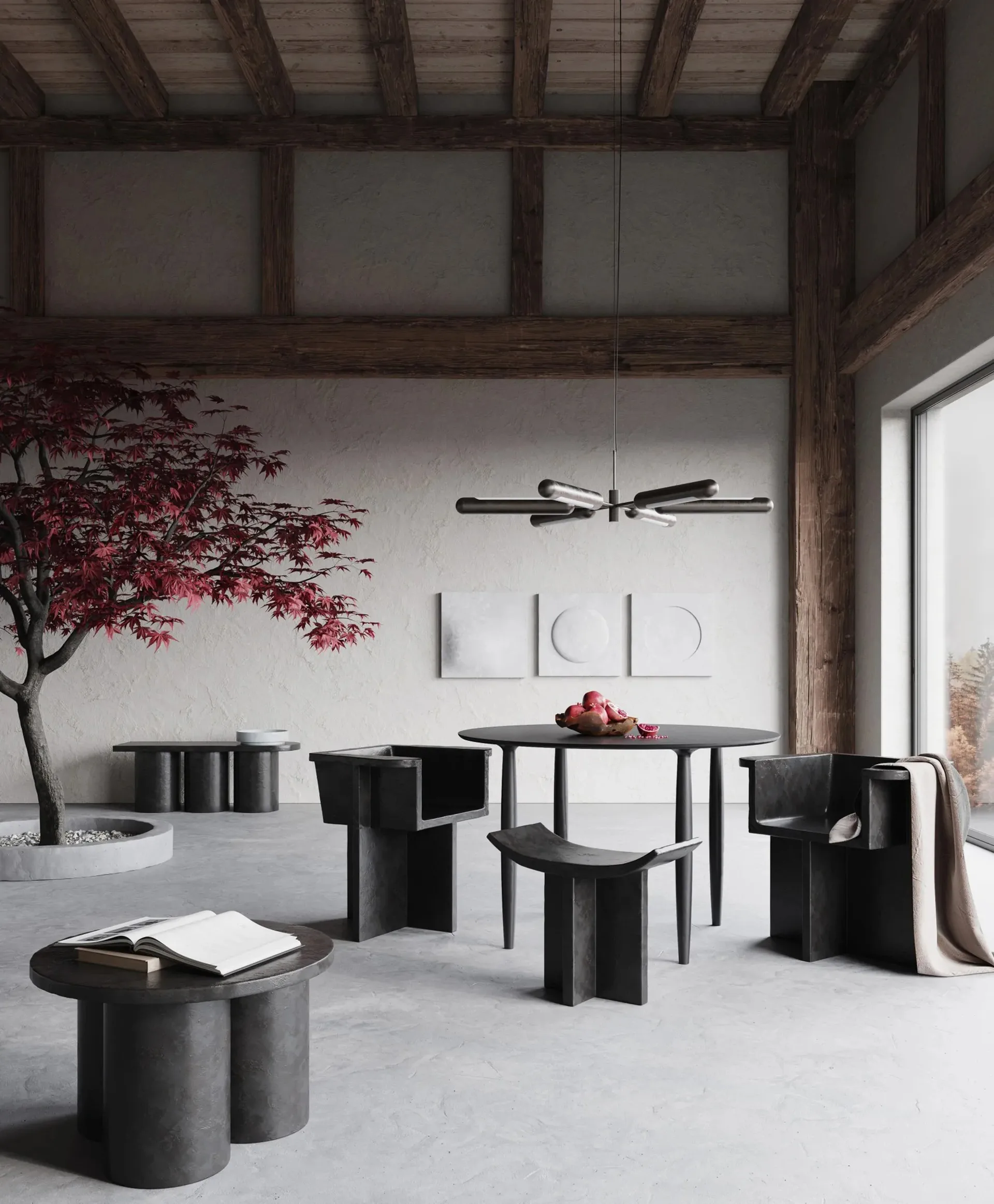 Big Foot bijzettafel low Ø65 cm, Coffee 101 Copenhagen