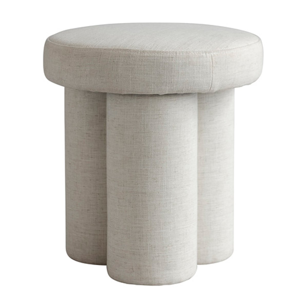 101 Copenhagen Big Foot kruk linnen White chalk | Scandinavisch Interieur | Krukjes & Poefs | Wit