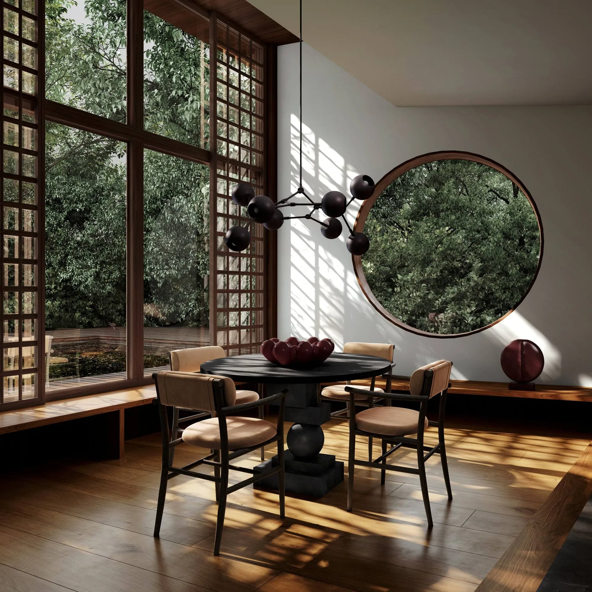 Bloom tray schaal groot, Maroon 101 Copenhagen