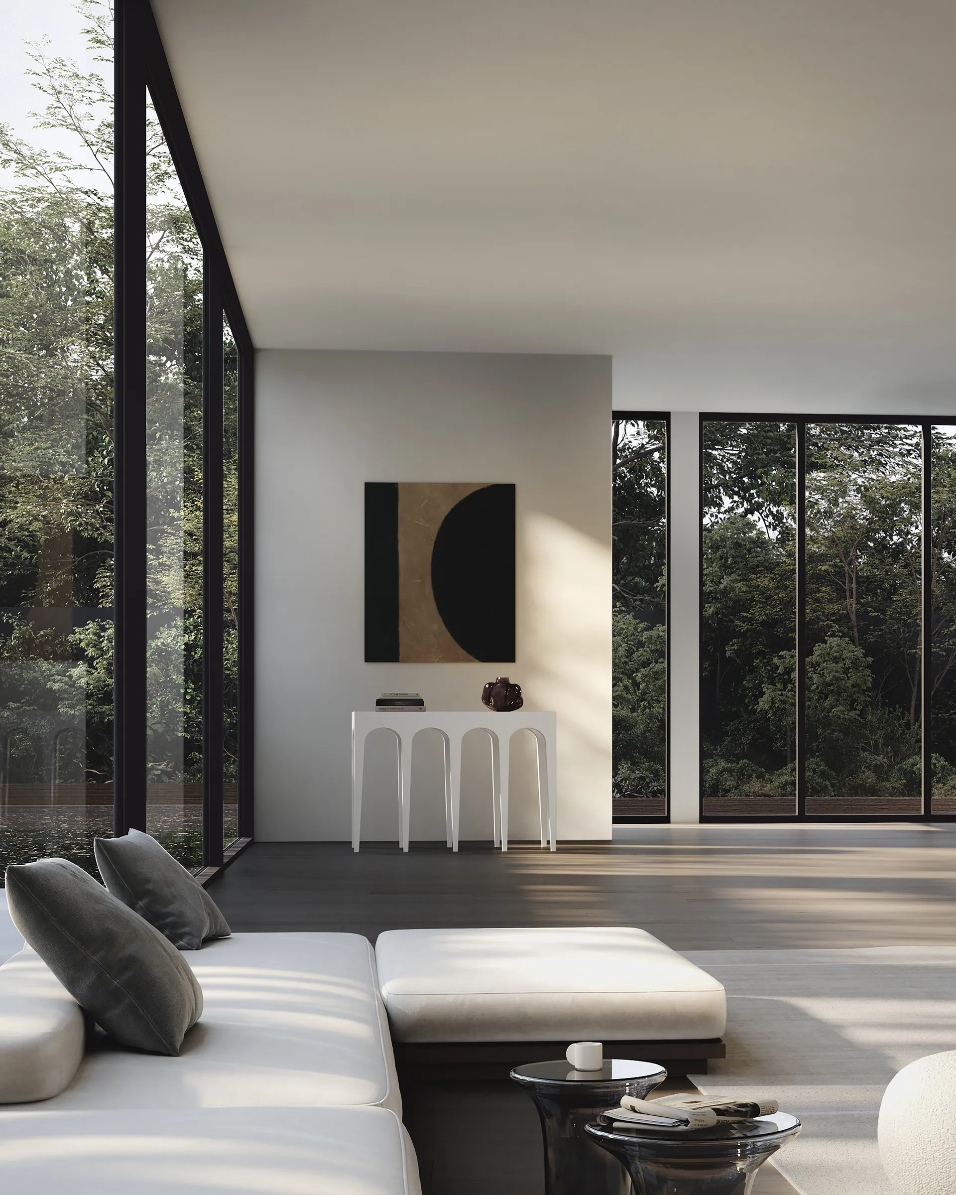 Bow Console big bijzettafel 114x82 cm, Birch 101 Copenhagen