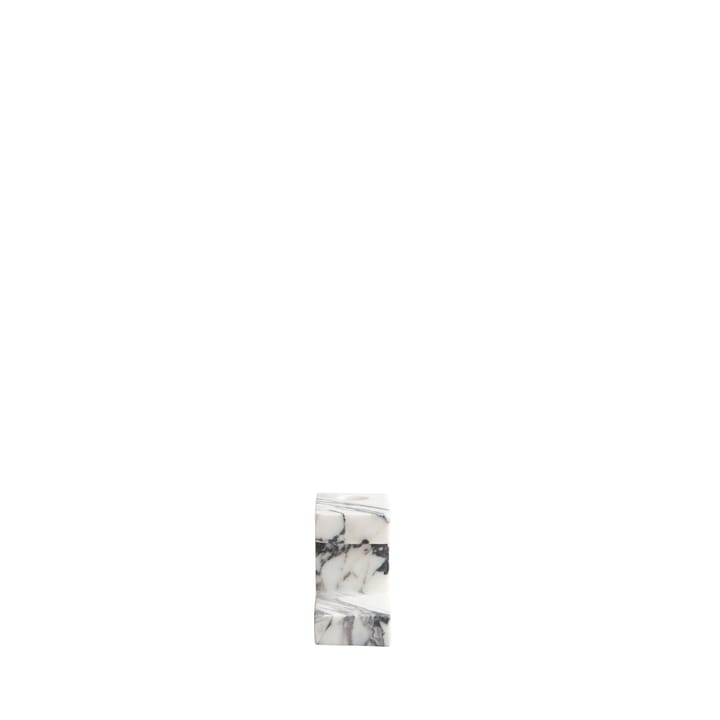 Brick lage kandelaar 7,5x14 cm, Calacatta 101 Copenhagen