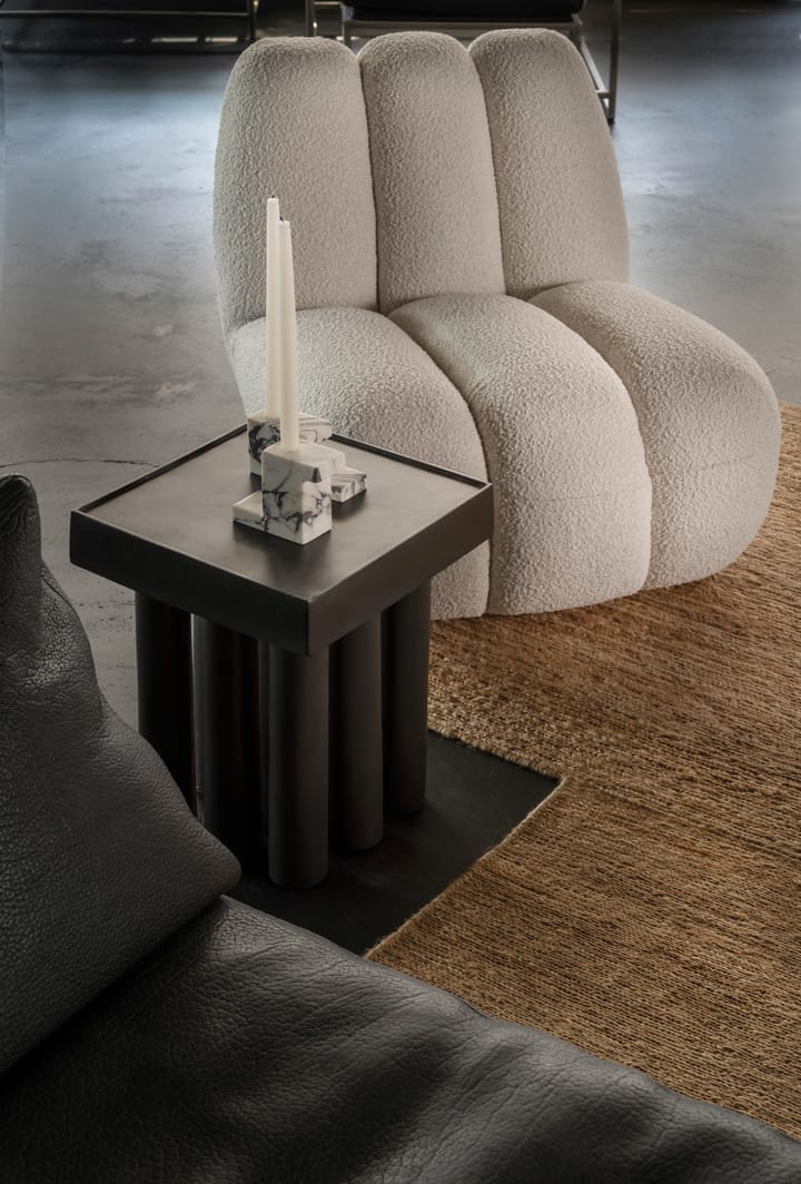 Brick lage kandelaar 7,5x14 cm, Calacatta 101 Copenhagen