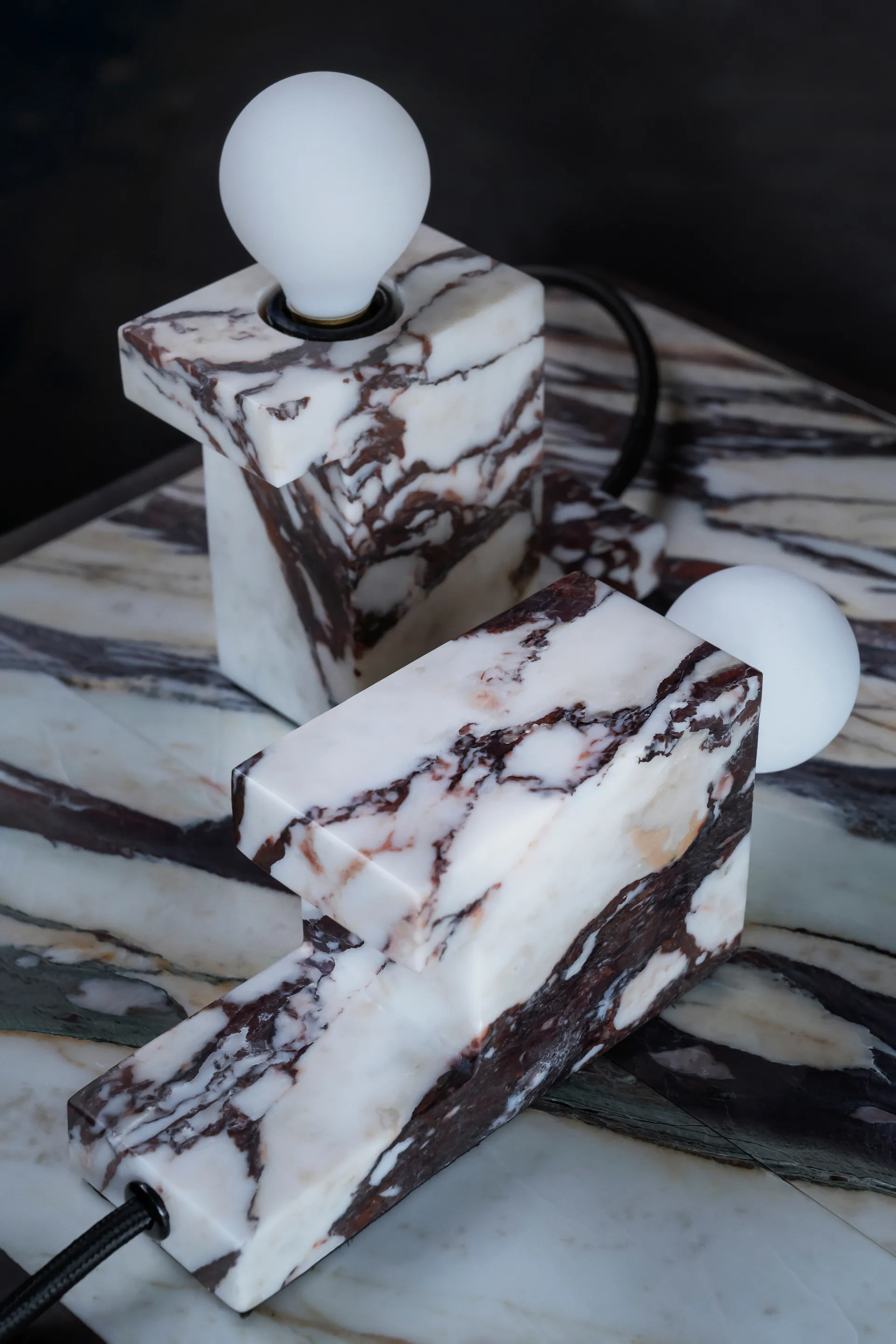 Brick lage lamp 8x14 cm, Calacatta 101 Copenhagen