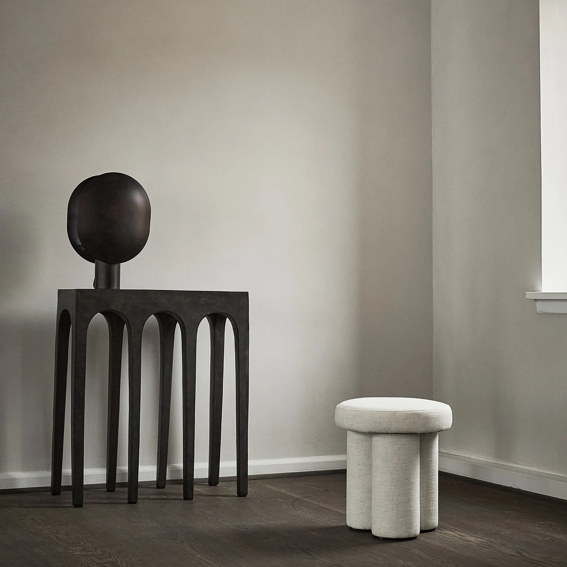 Clam tafellamp 43,5 cm, Burned black 101 Copenhagen