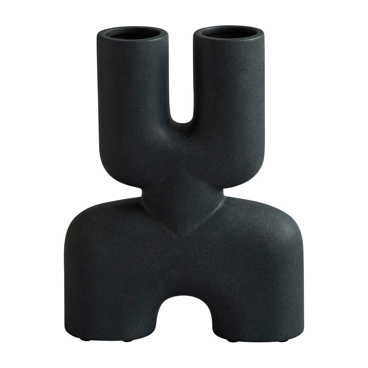 101 Copenhagen Cobra Double Mini vaas 22x28 cm Zwart