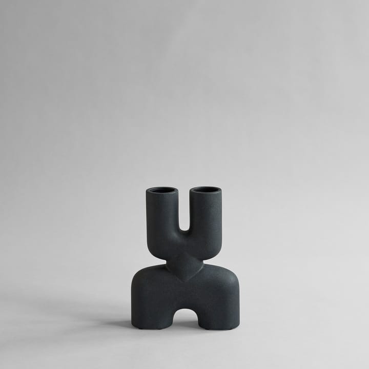 Cobra Double Mini vaas 22x28 cm, Zwart 101 Copenhagen