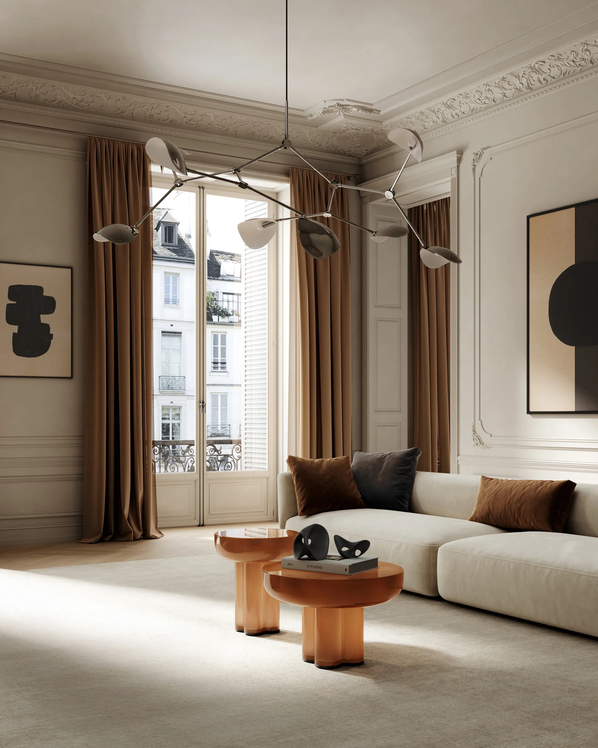 Crown bijzettafel low Ø65 cm, Caramel 101 Copenhagen