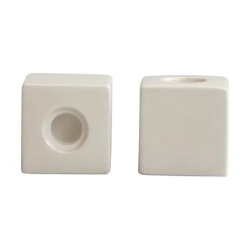 Cube kandelaar 2-pack - High Glaze Birch - 101 Copenhagen