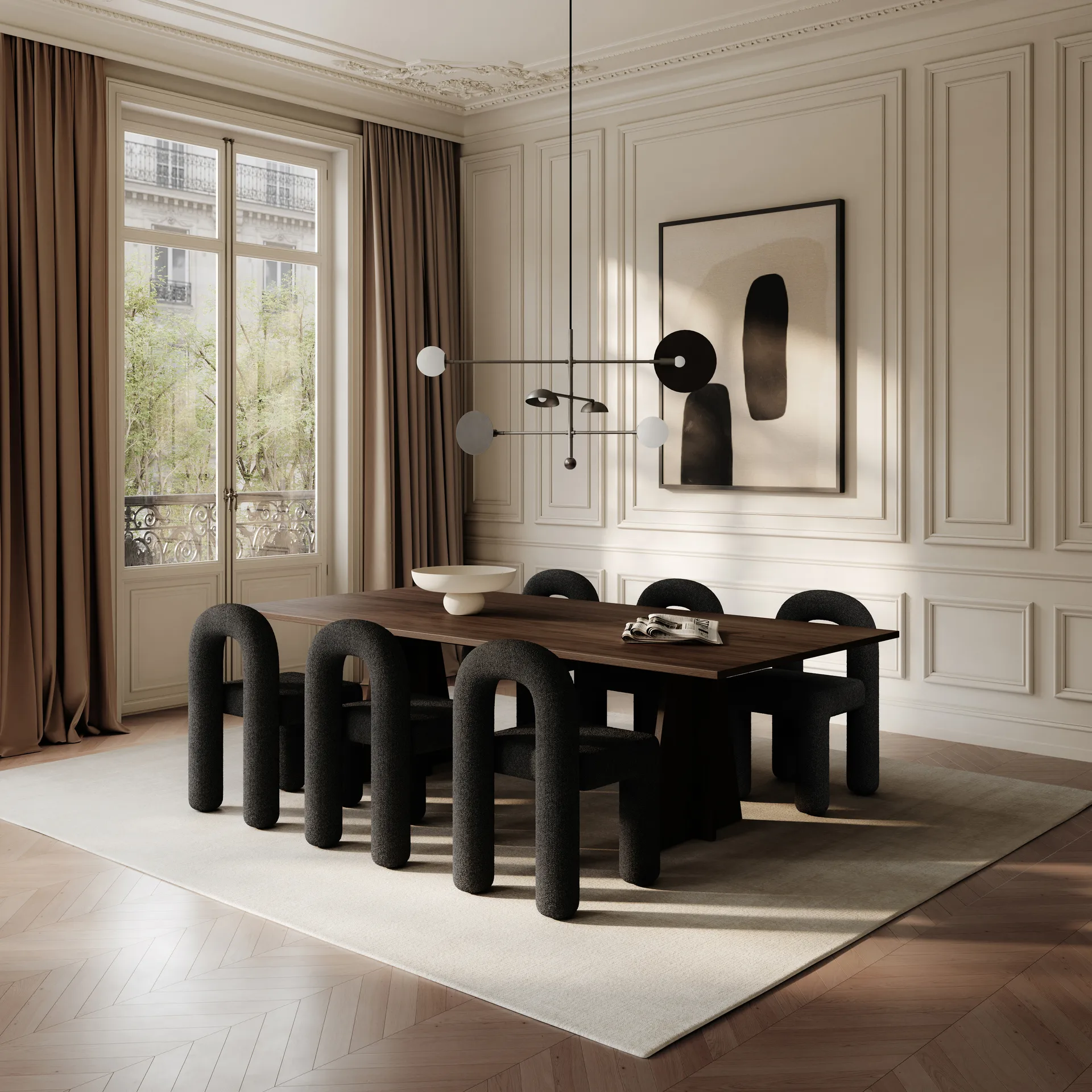 Daiku eetkamerstoel, Deep taupe 101 Copenhagen