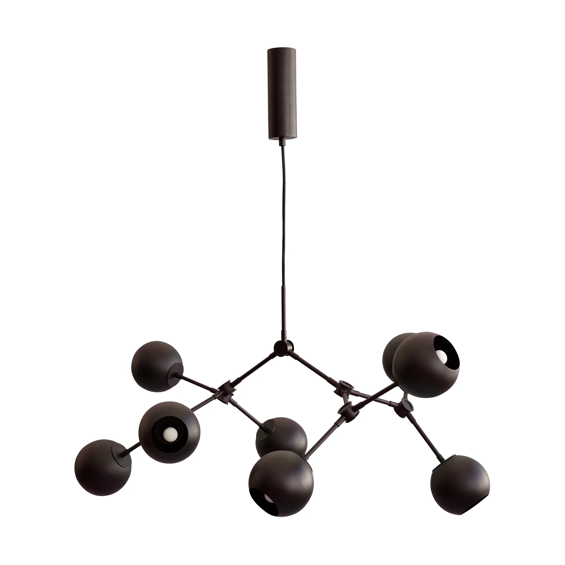 Drop Chandelier Globe kroonluchter mini, Burned black 101 Copenhagen