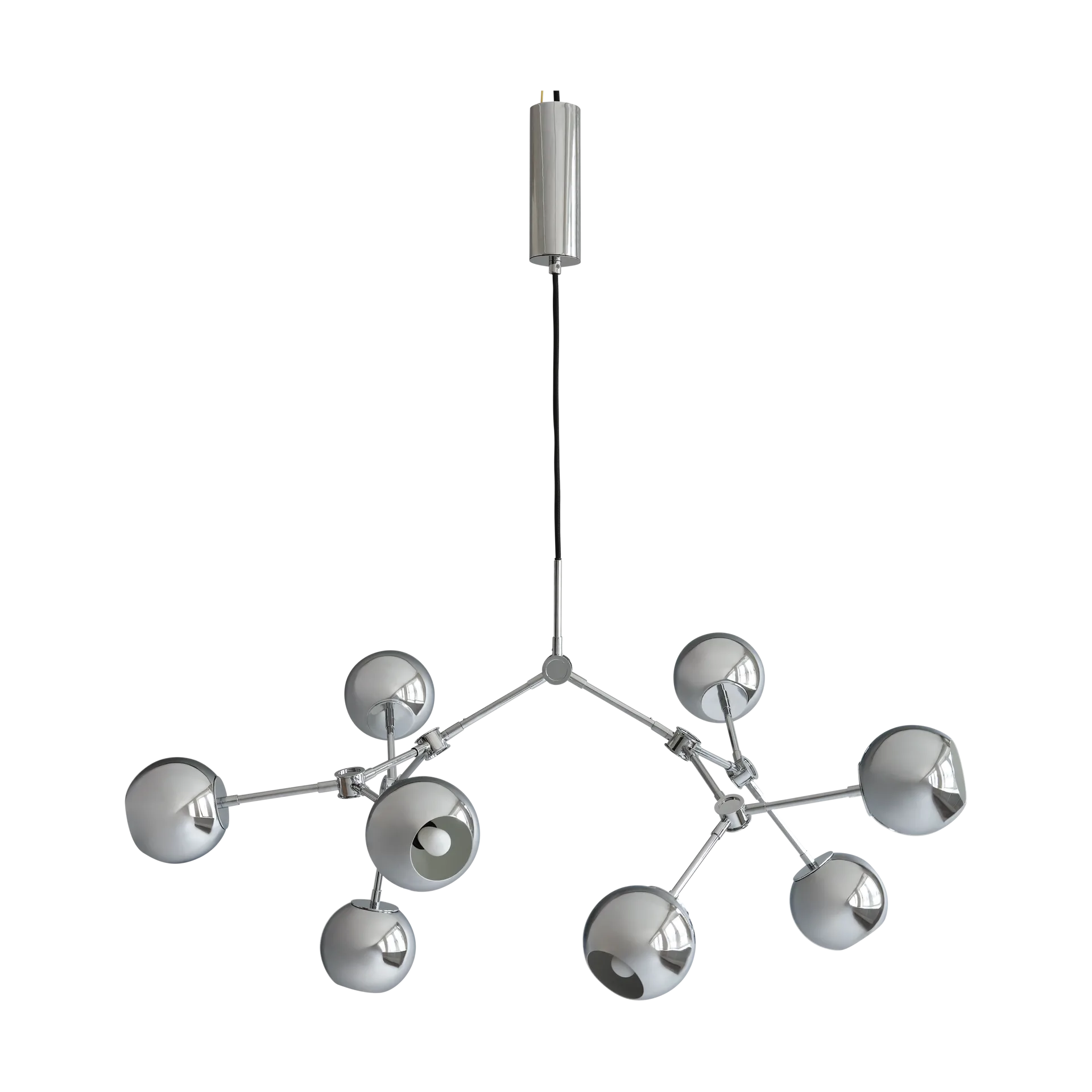 Drop Chandelier Globe kroonluchter mini, Chrome 101 Copenhagen
