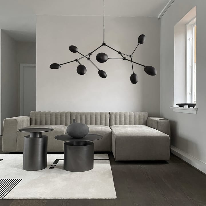Drop Chandelier kroonluchter, Burned black 101 Copenhagen