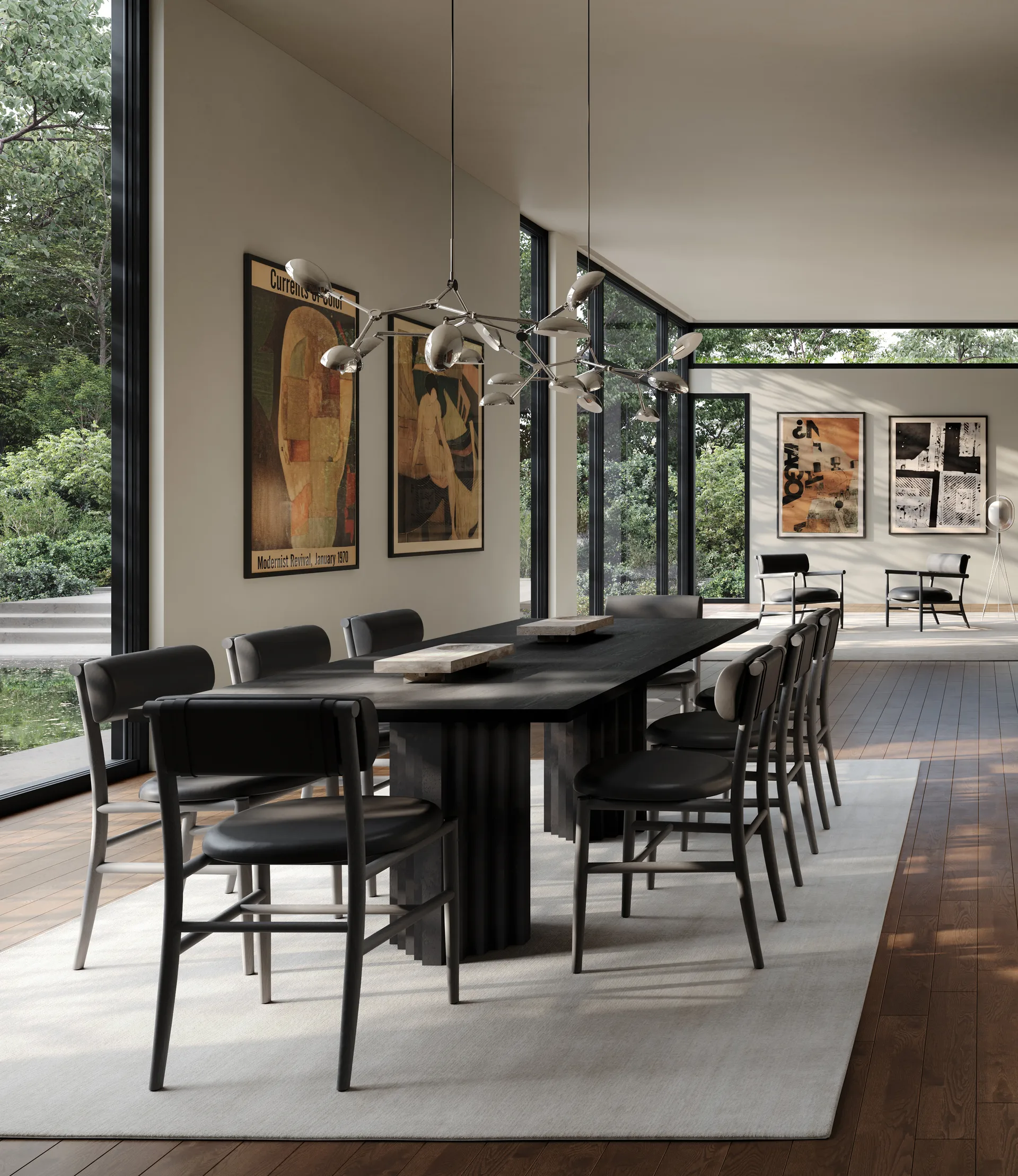 Drop Chandelier kroonluchter mini, Chrome 101 Copenhagen