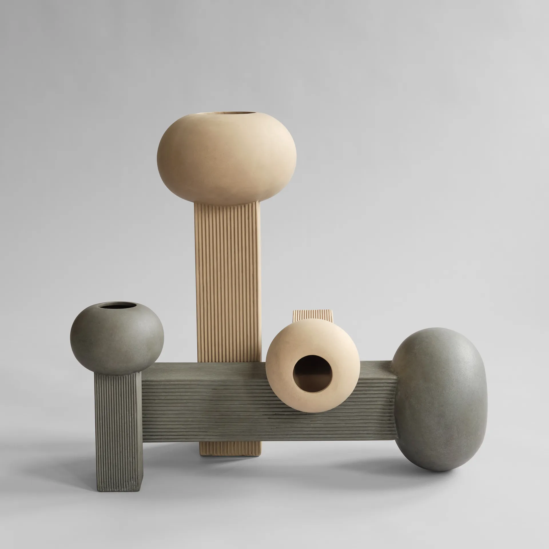 Empire vaas Ø24 cm, Zand 101 Copenhagen