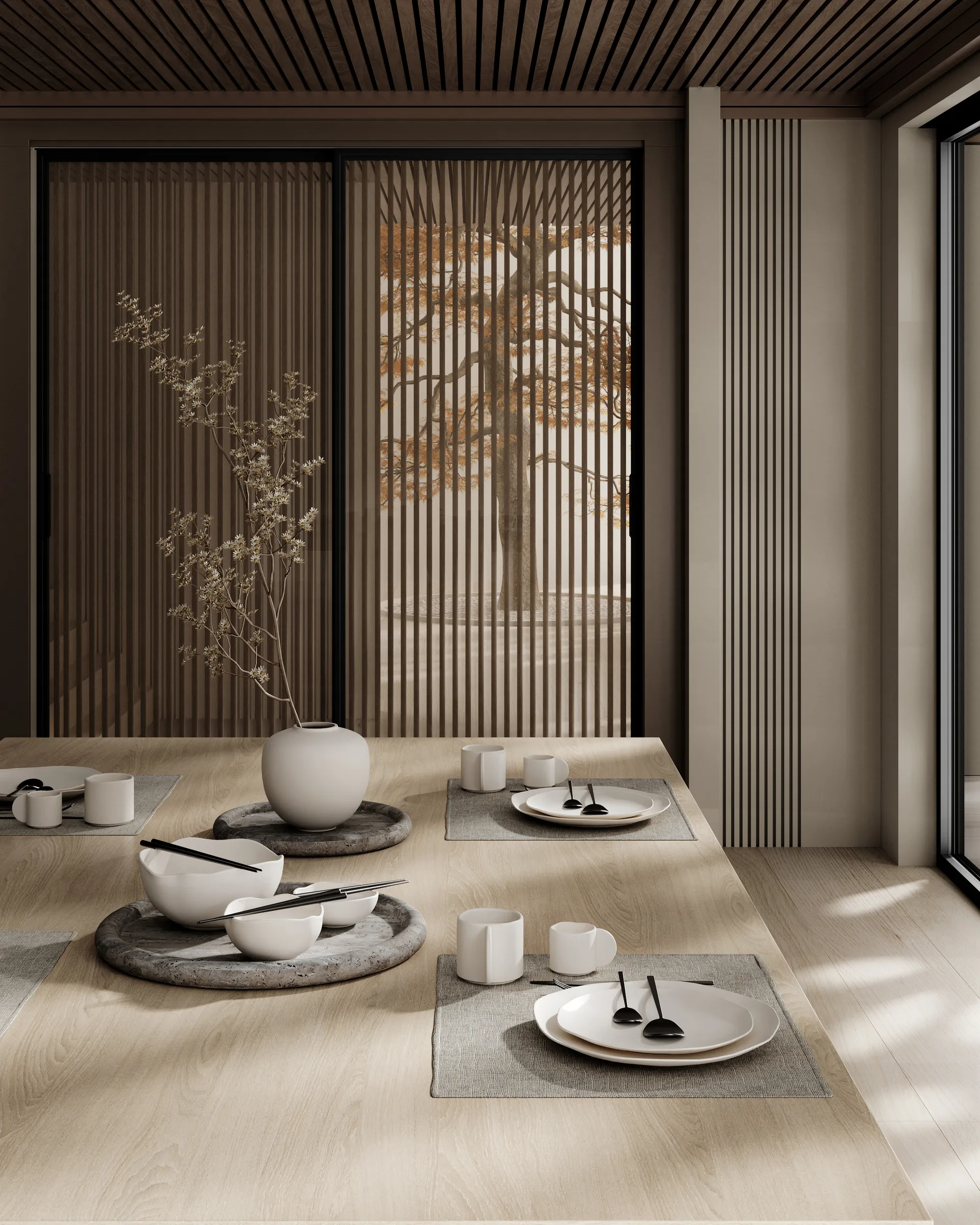 Enkei dienblad medio 30x30 cm, Earth 101 Copenhagen