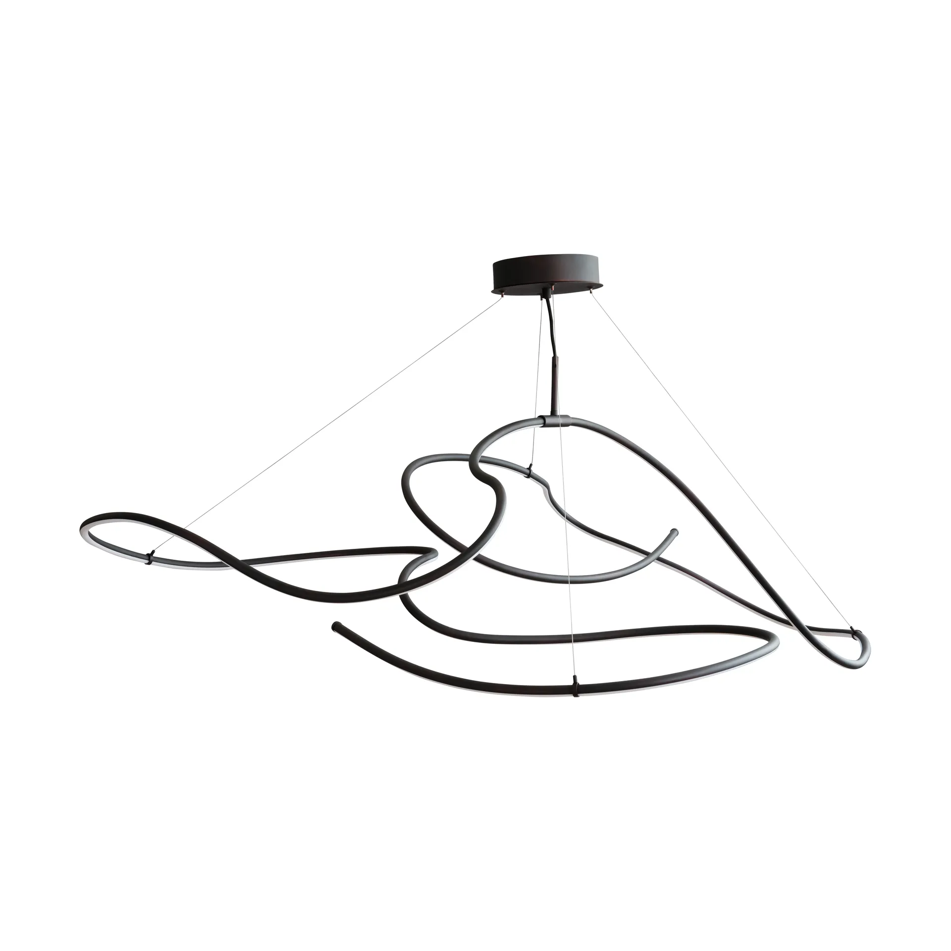 Ghost Chandelier big hanglamp, Burned black 101 Copenhagen