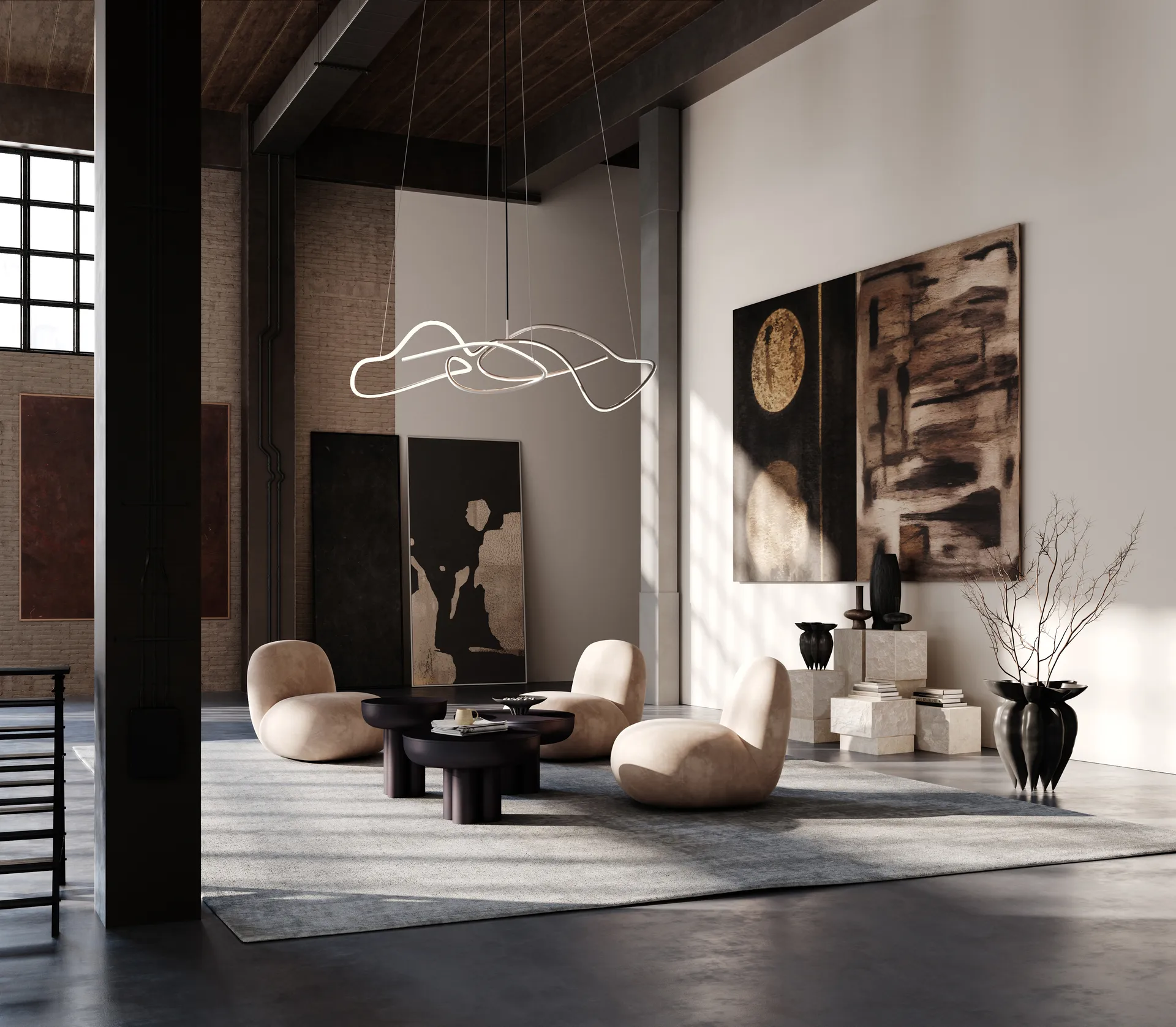 Ghost Chandelier big hanglamp, Chrome 101 Copenhagen