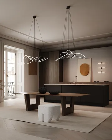 Ghost Chandelier mini hanglamp - Burned black - 101 Copenhagen