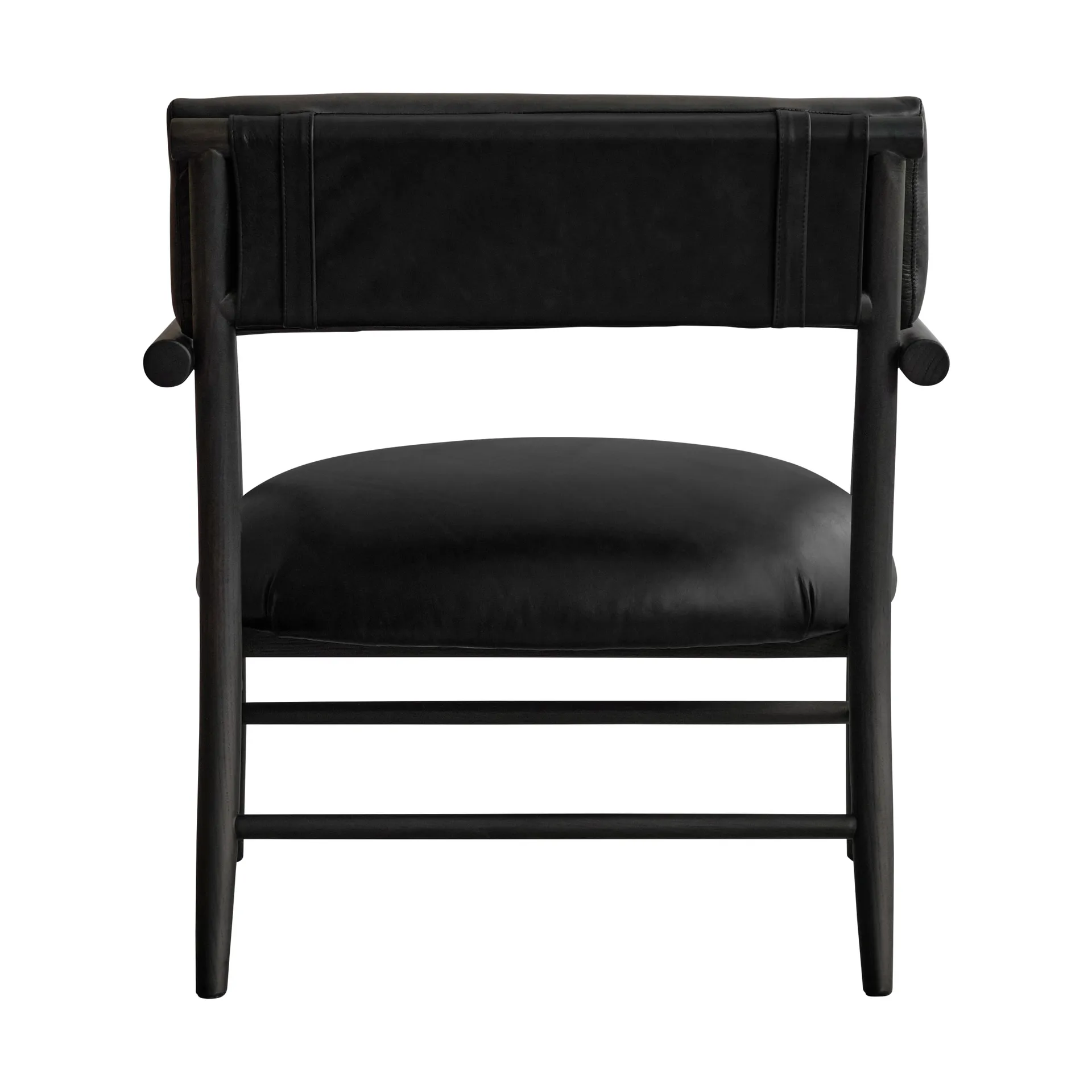 Nama lounge chair, Aniline leather zwart 101 Copenhagen