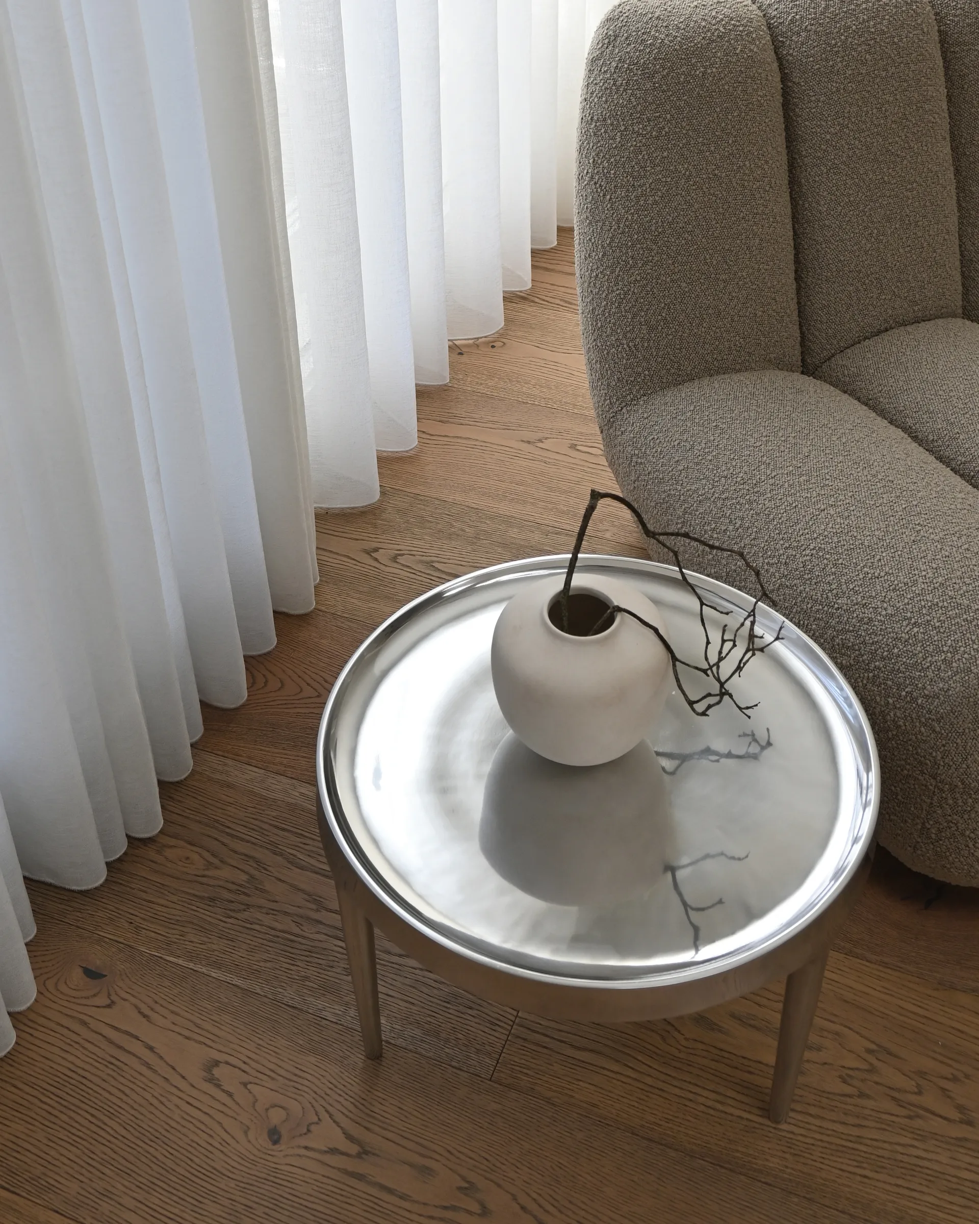 Phantom bijzettafel, Chrome tall 101 Copenhagen