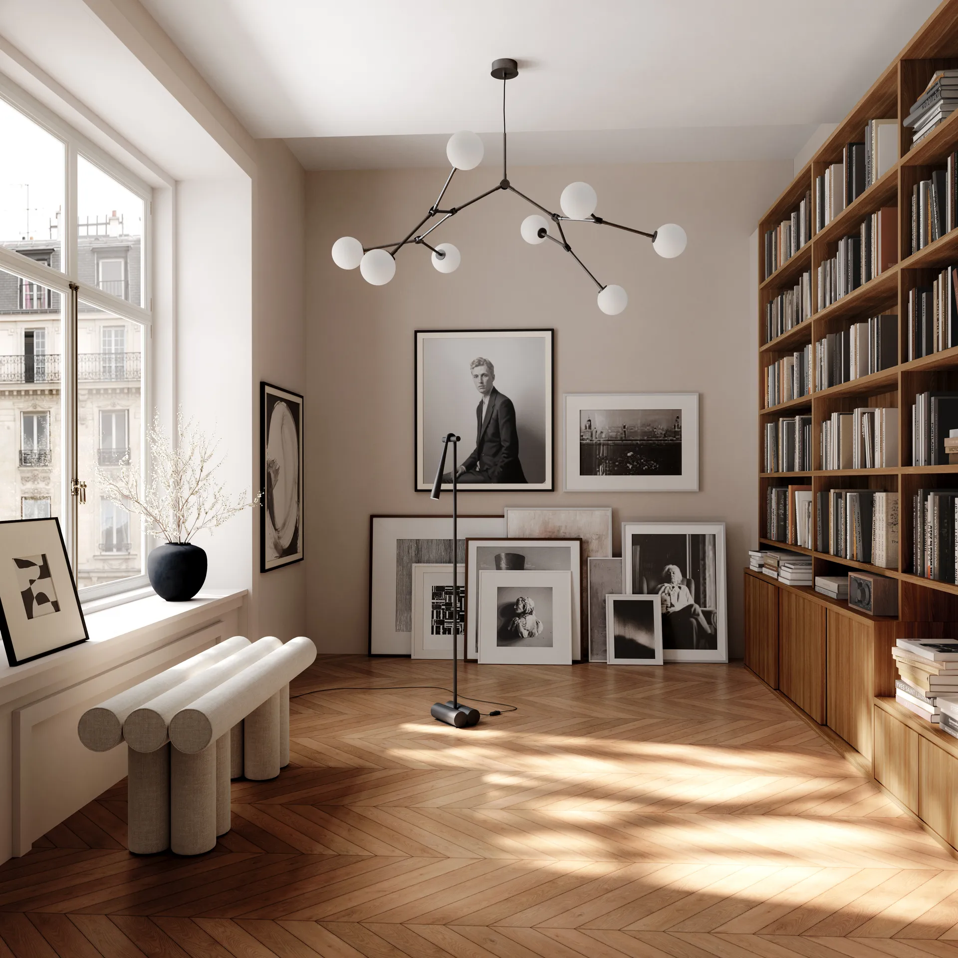 Snake vloerlamp, Burned Black 101 Copenhagen