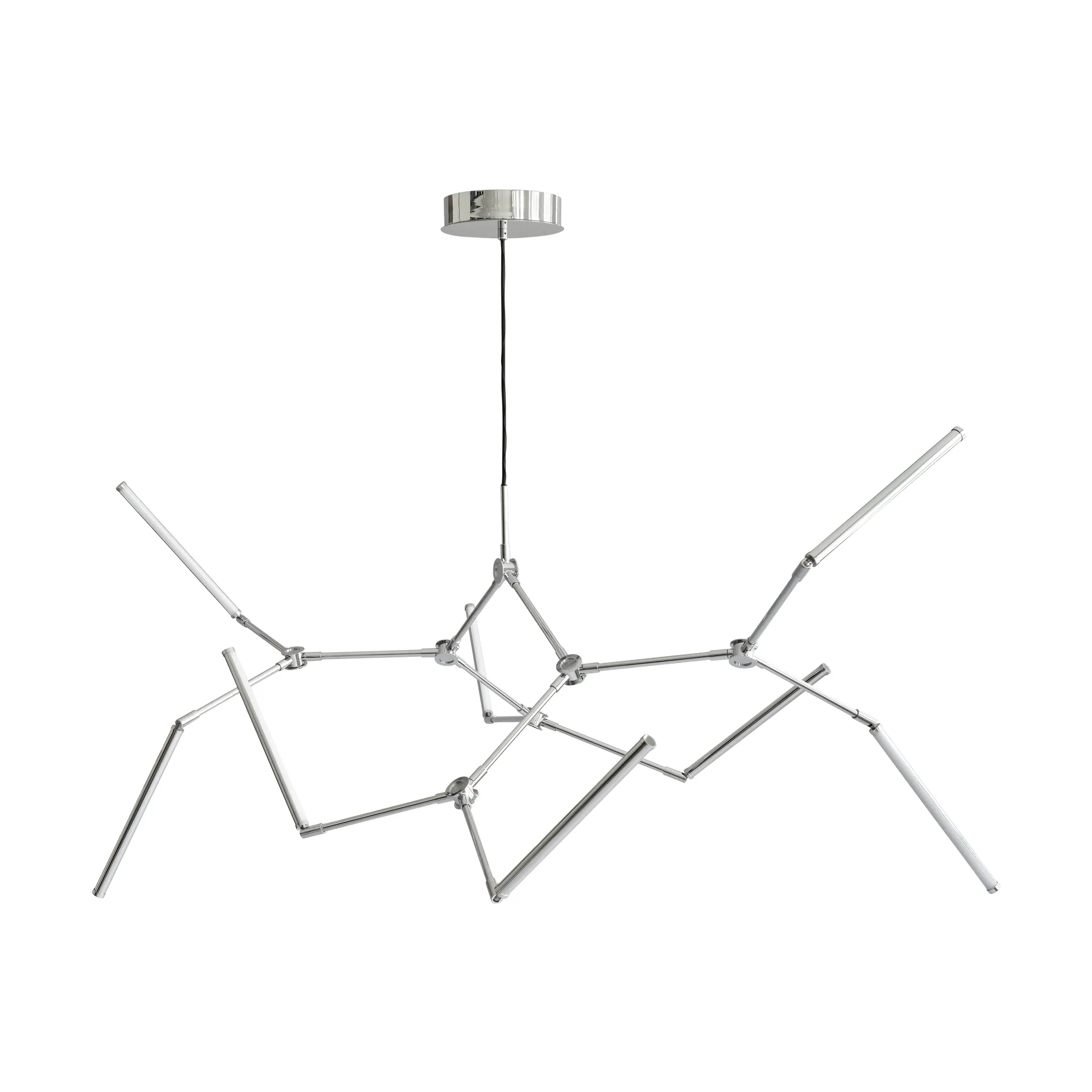 Stick chandelier kroonlamp, Chrome 101 Copenhagen