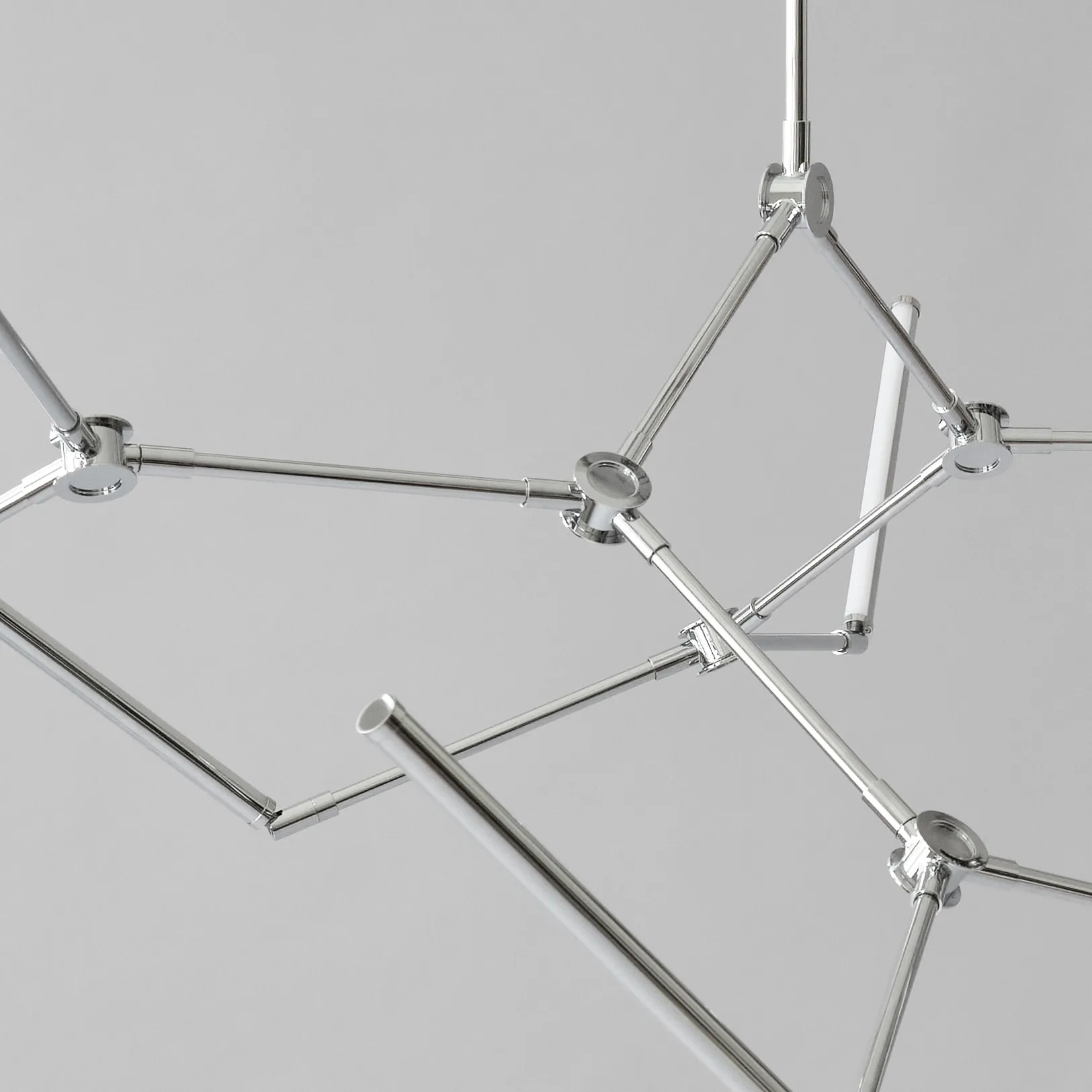 Stick chandelier kroonlamp, Chrome 101 Copenhagen