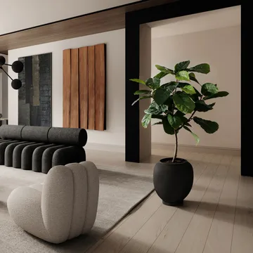 Sunao vaas big 55 cm - Black - 101 Copenhagen