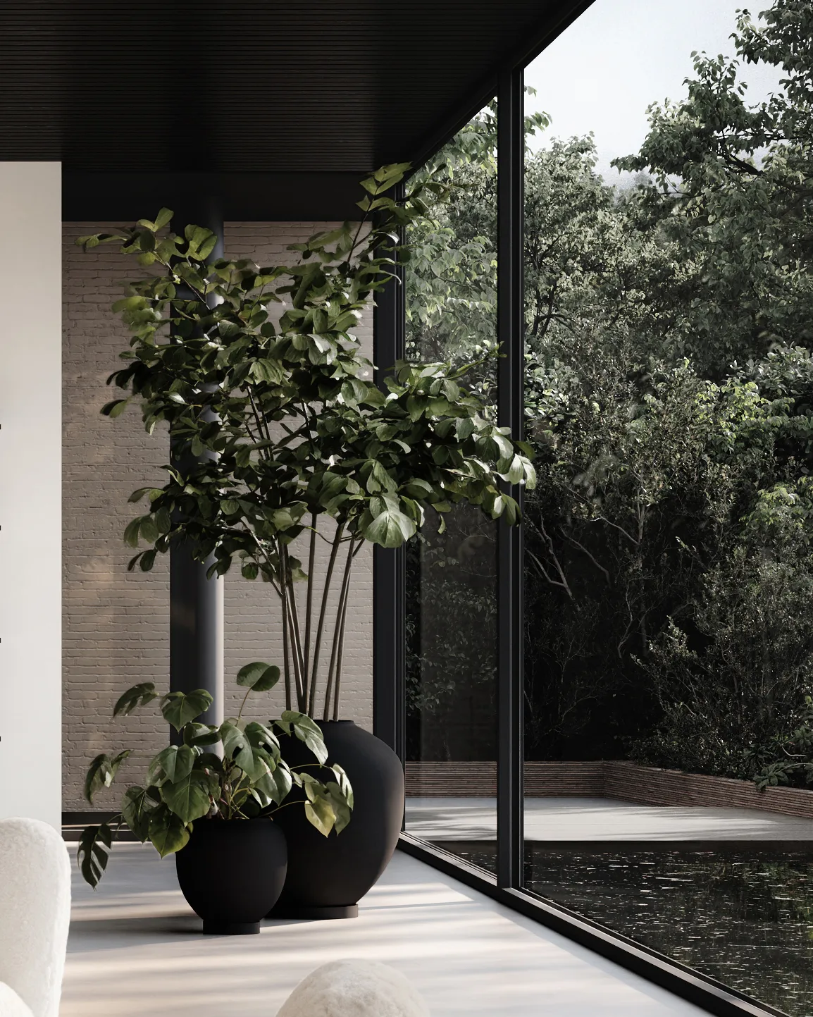 Sunao vaas medio 30 cm, Black 101 Copenhagen