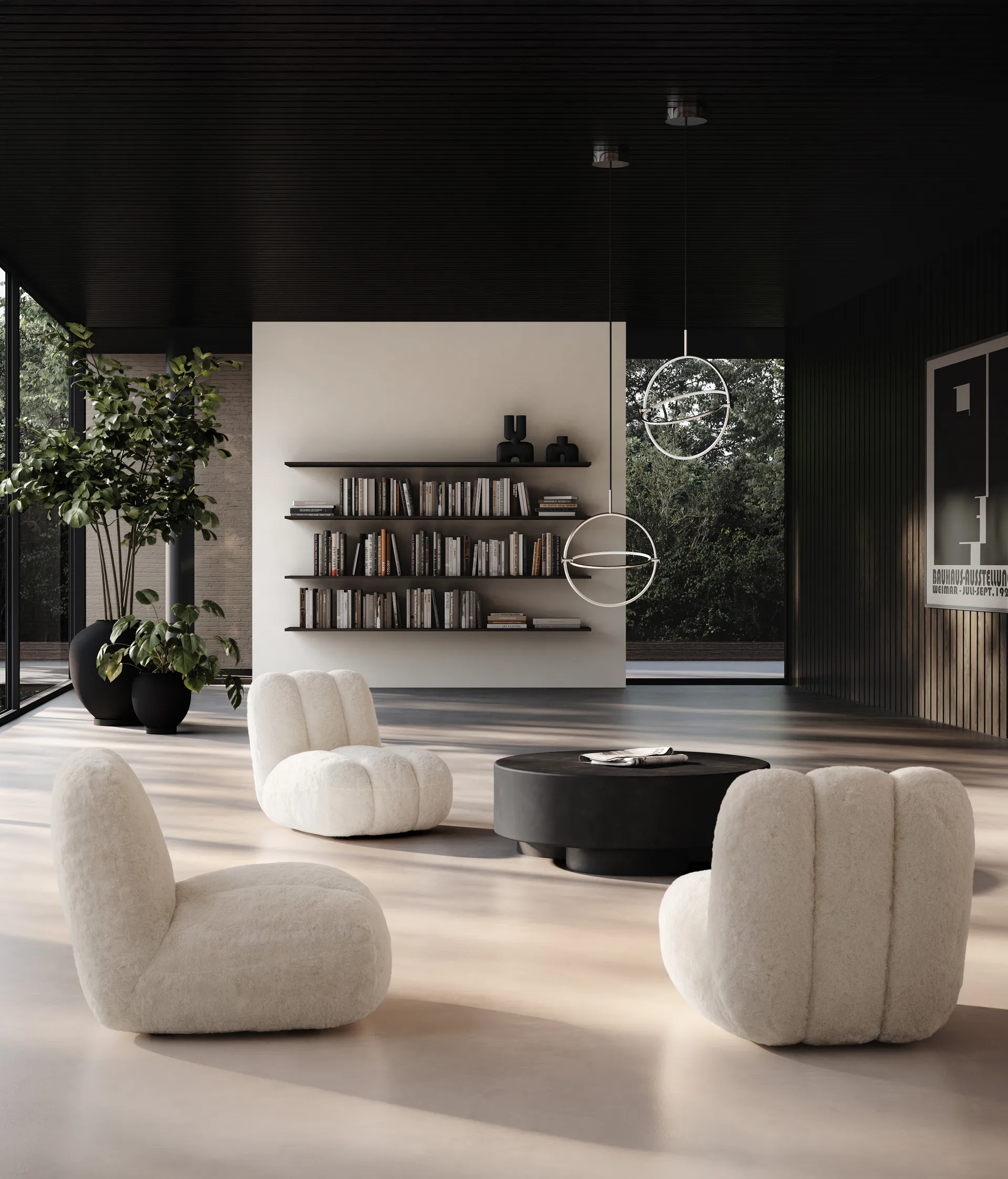 Sunao vaas medio 30 cm, Black 101 Copenhagen