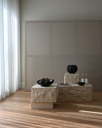 Temple bijzettafel low 42x40 cm - Chrome-limestone - 101 Copenhagen