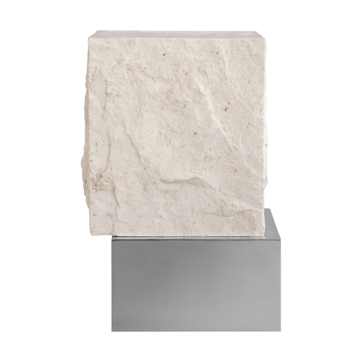 Temple bijzettafel tall 50x33 cm - Chrome-limestone - 101 Copenhagen