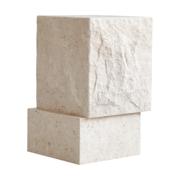 Temple bijzettafel tall 50x33 cm - Chrome-limestone - 101 Copenhagen