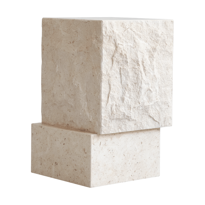 Temple bijzettafel tall 50x33 cm, Chrome-limestone 101 Copenhagen