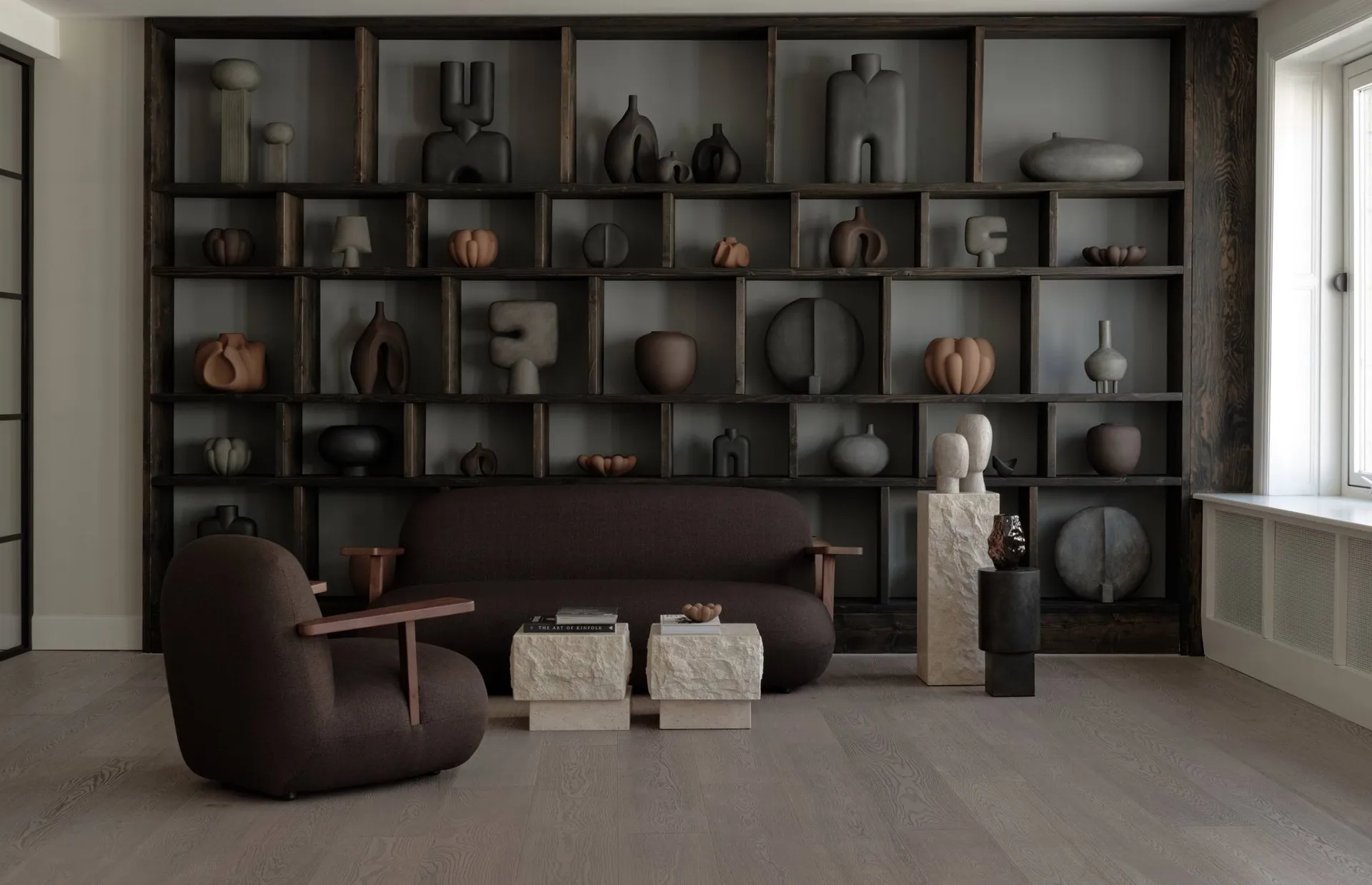 Toe chair fauteuil met armleuningen, Classic brown oak-dark brown 101 Copenhagen