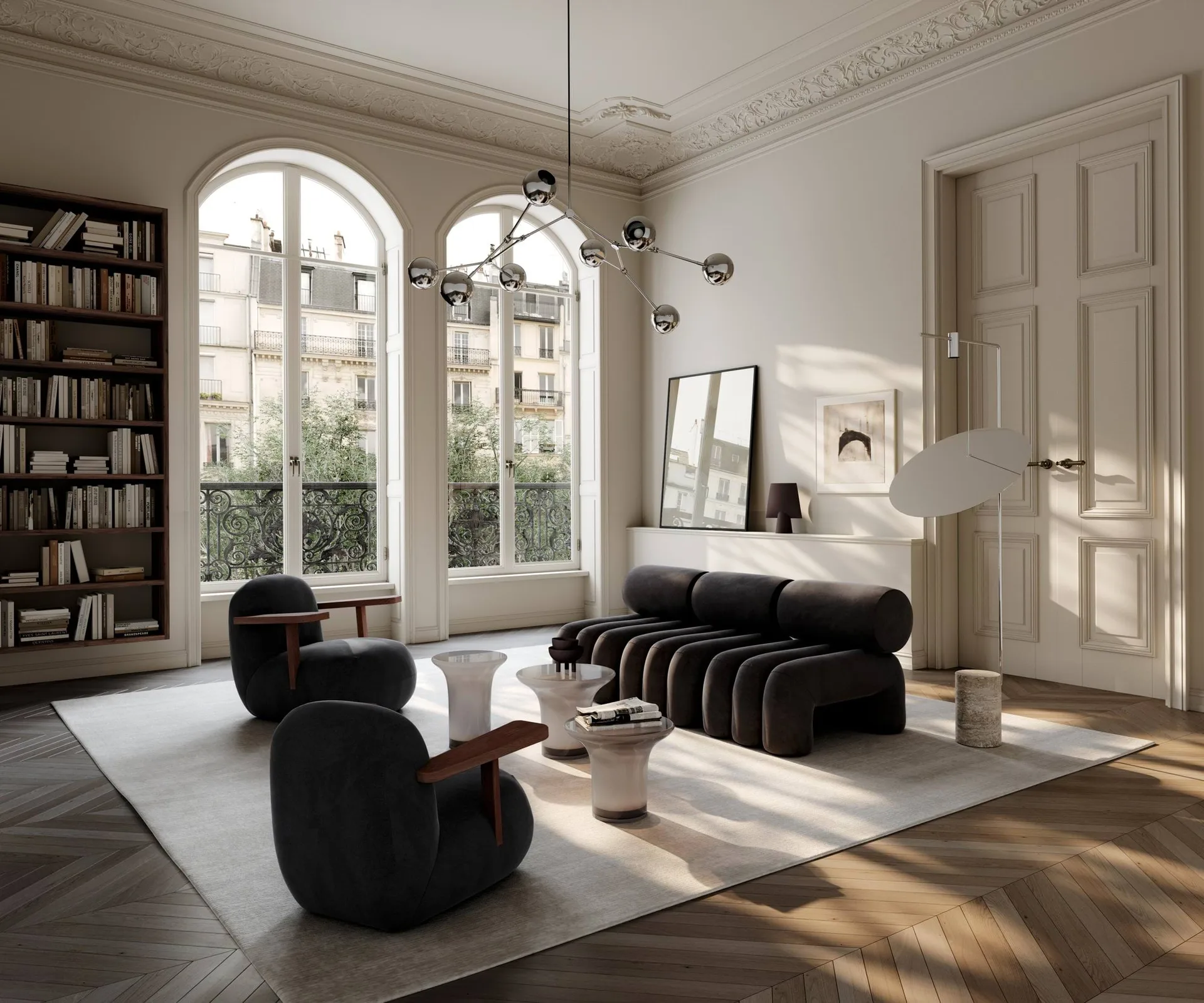 Toe chair fauteuil met armleuningen, Classic brown oak-peat 101 Copenhagen