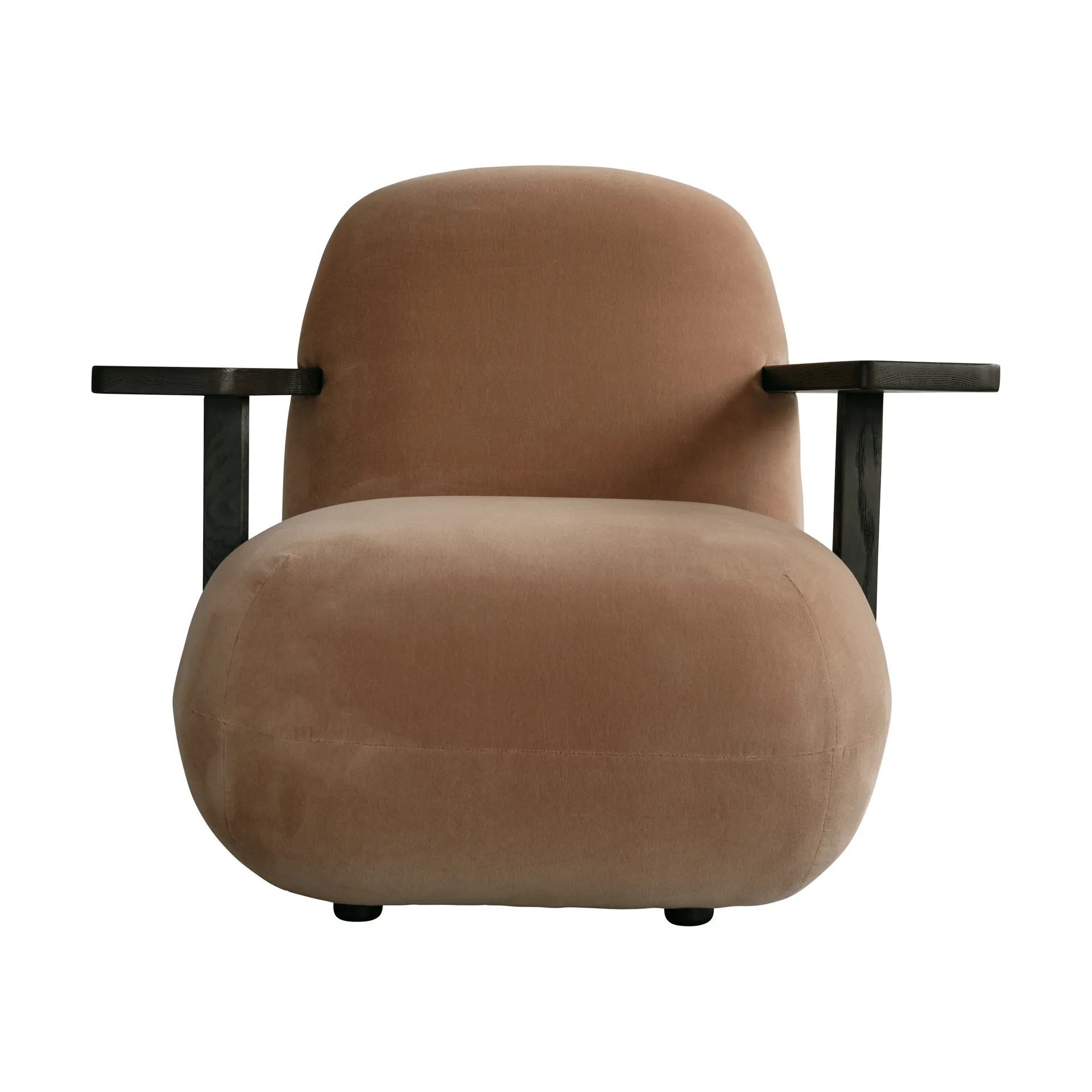 Toe chair fauteuil met armleuningen, Coffee black oak-desert 101 Copenhagen