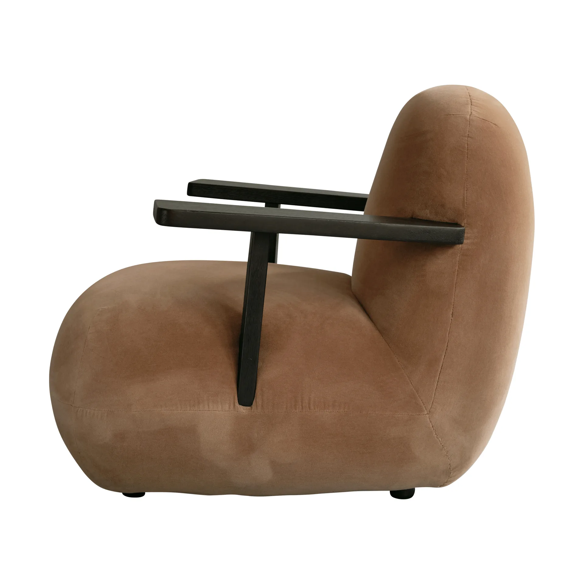 Toe chair fauteuil met armleuningen, Coffee black oak-desert 101 Copenhagen