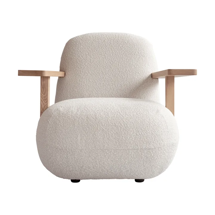 Toe chair fauteuil met armleuningen - Natural oak-off white - 101 Copenhagen