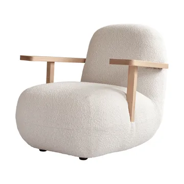 Toe chair fauteuil met armleuningen - Natural oak-off white - 101 Copenhagen