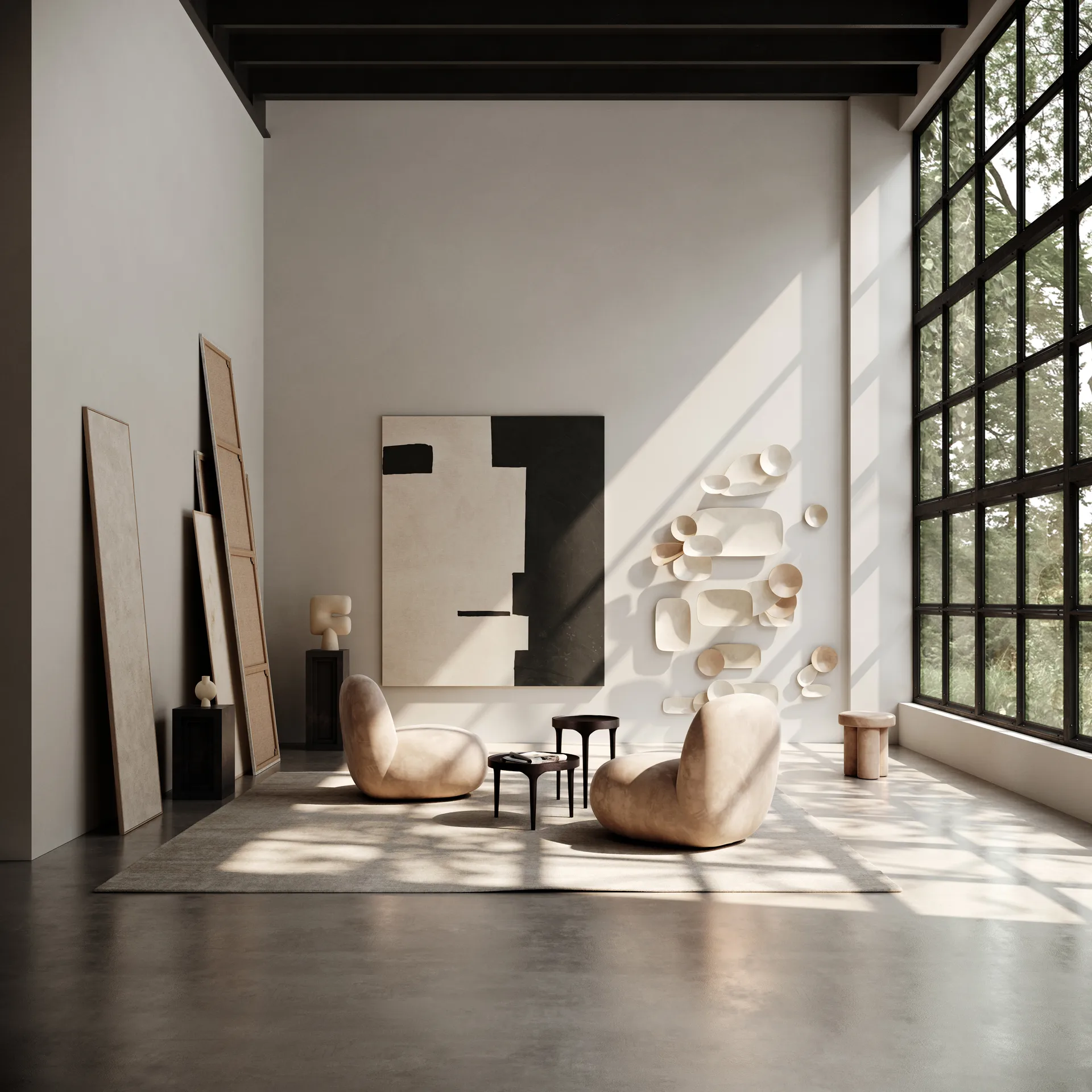 Toe Chair Flat fauteuil 92x75 cm, Nubuck 101 Copenhagen