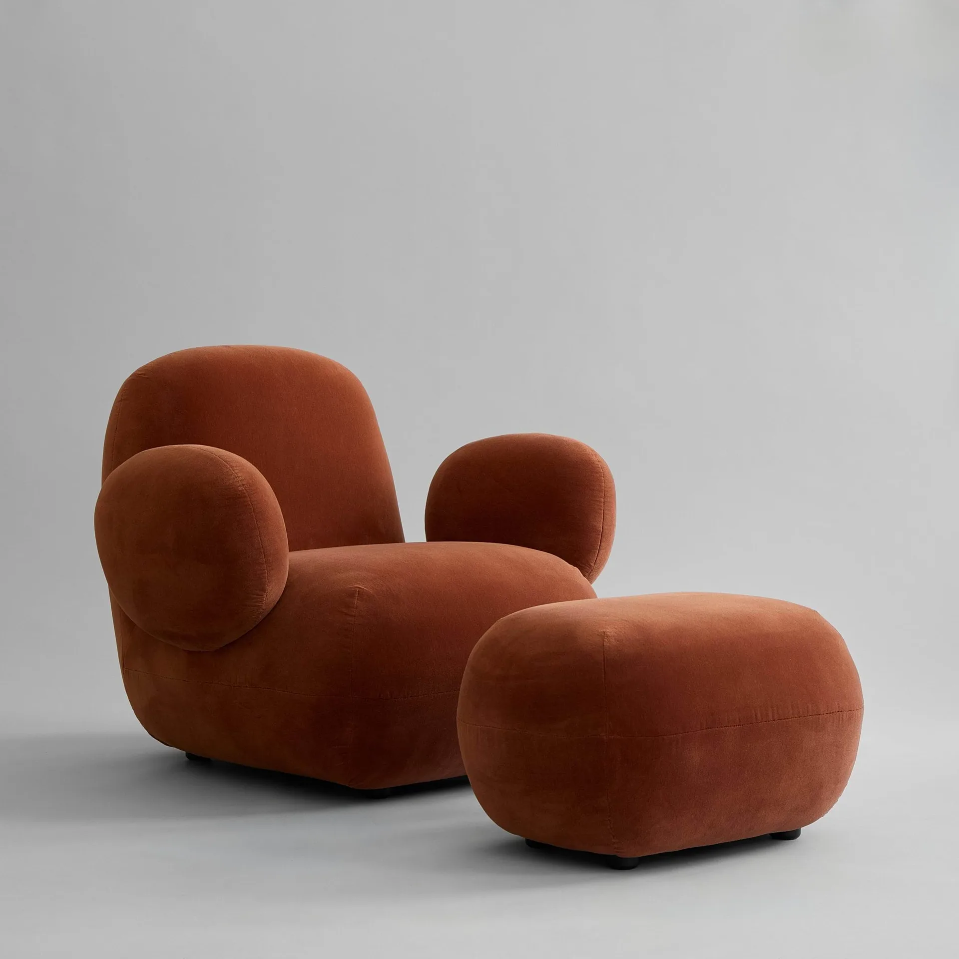 Toe Chair Flat fauteuil 92x75 cm, Rust 101 Copenhagen