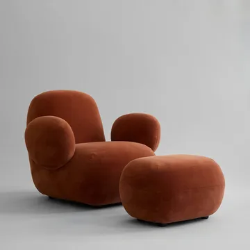 Toe Chair Flat fauteuil 92x75 cm - Rust - 101 Copenhagen