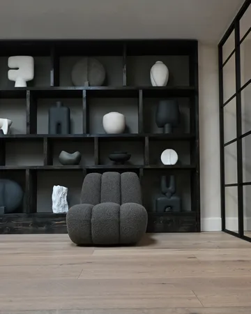 Toe loungefauteuil bouclé - Deep taupe - 101 Copenhagen