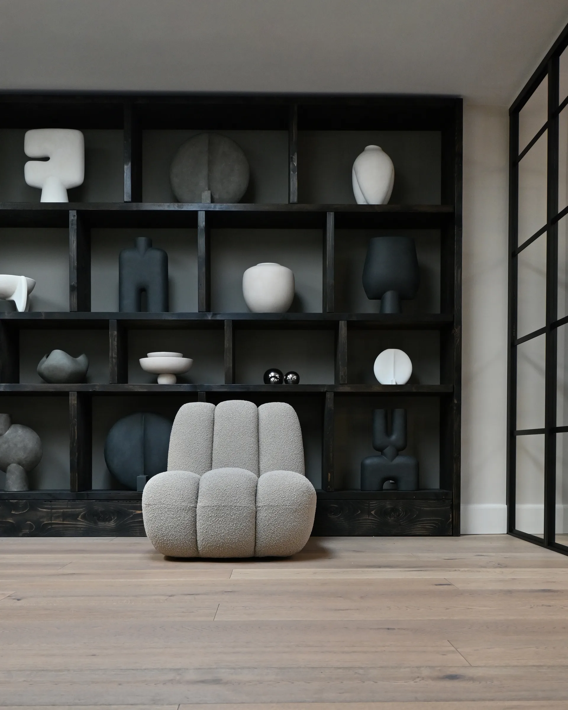 Toe loungefauteuil bouclé, Smoked sand 101 Copenhagen