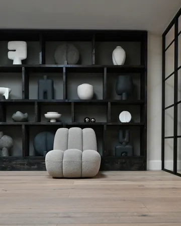 Toe loungefauteuil bouclé - Smoked sand - 101 Copenhagen