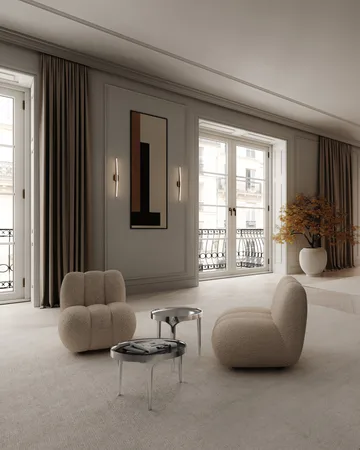 Toe loungefauteuil bouclé - Smoked sand - 101 Copenhagen