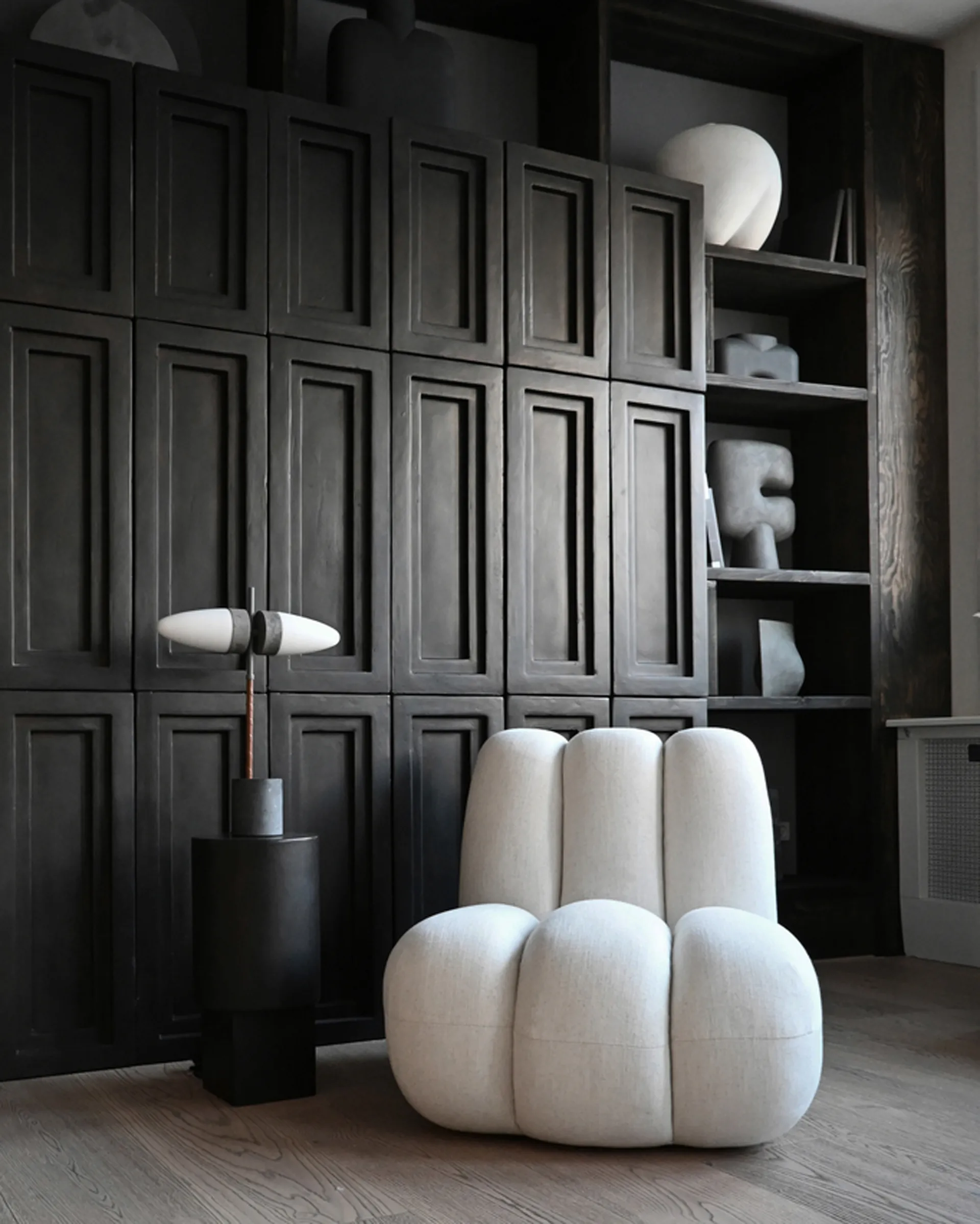 Toe loungefauteuil linnen, White chalk 101 Copenhagen