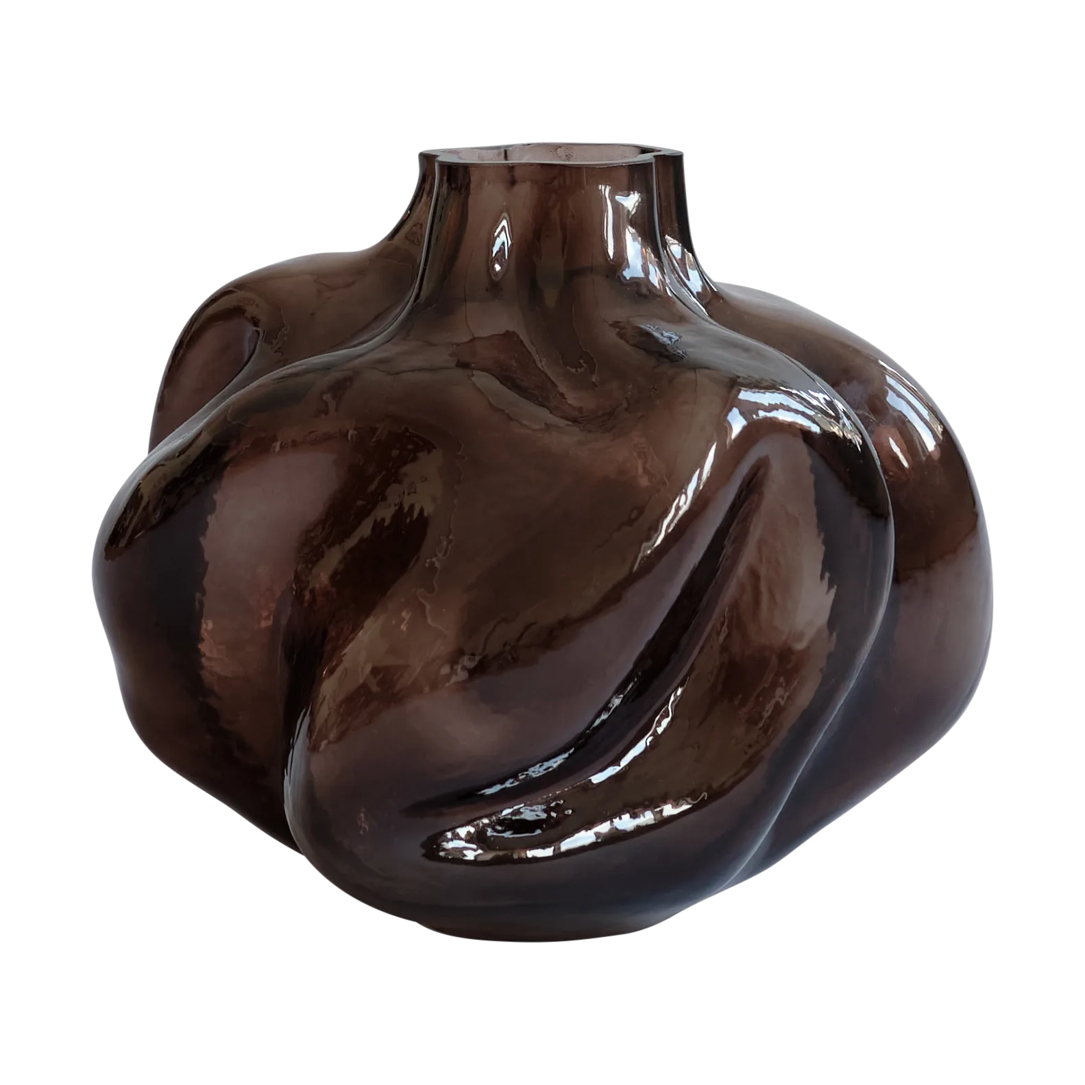 Wabi Medio vaas 28 cm, Smoked forest 101 Copenhagen